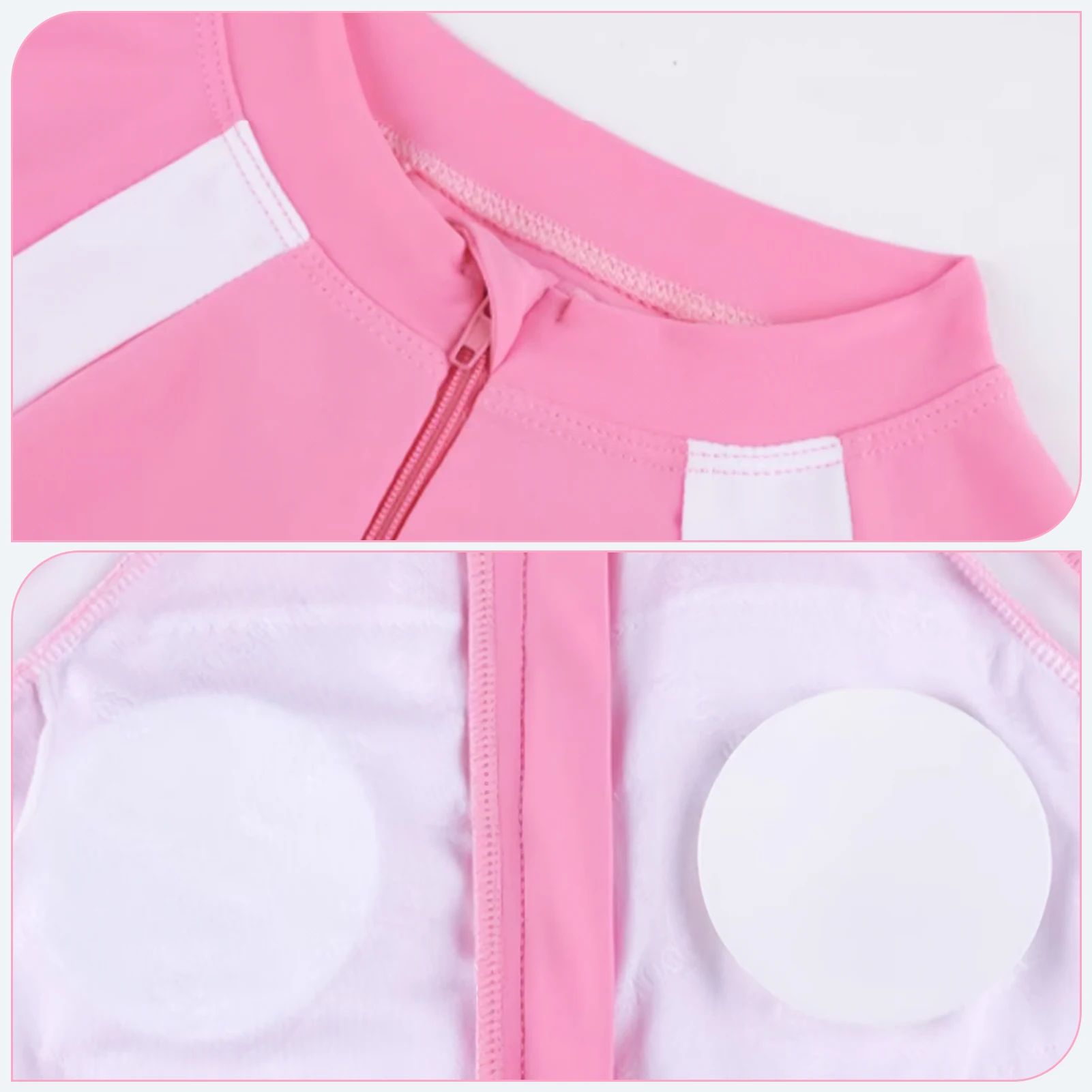Traje de baño infantil de una pieza con cremallera frontal - imagen 4