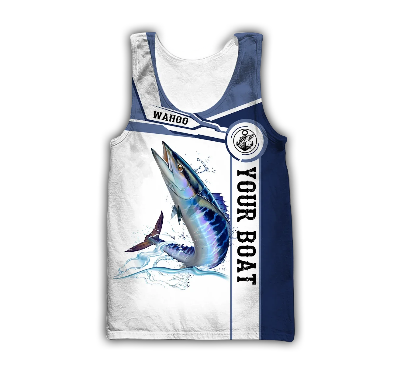 Chaleco 3D Marlin/Wahoo – Camiseta sin mangas de pesca unisex - imagen 2