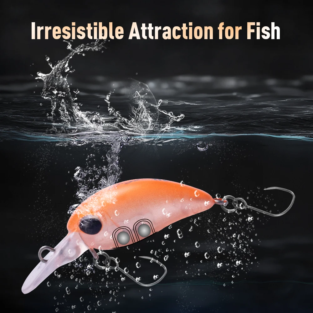 Kingdom Micro manivela Minnow señuelo 3/4/5 Uds 1,5g 25mm 3,2g 32mm flotante Artificial Crankbaits Wobblers duros para pesca de trucha y Lucio - imagen 5