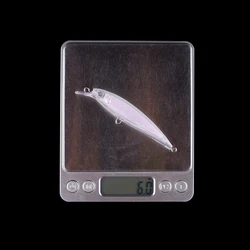 Hanlin Señuelos minnow plástico duro – Holográfico flotante blanco