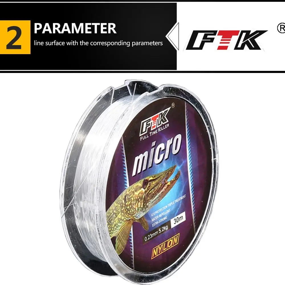 Línea Principal de pesca de 2,9-12,5 lb, sedal de monofilamento de 0,3-2,5 MM, revestimiento de hundimiento de nailon, para pesca en invierno - imagen 4