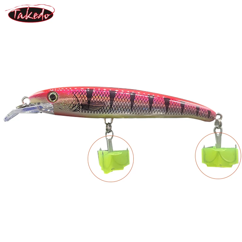 TAKEDO 50 Uds. Protector de cubierta de anzuelo triple negro accesorios ligeros cubierta de anzuelo de pesca protege la seguridad del anzuelo de pesca - imagen 5