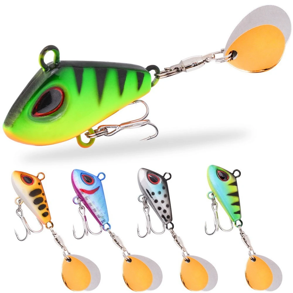 Señuelos de pesca giratorios con cola giratoria, 7G, 10G, 16G, 21G, Spinnerbait VIB, cebo Artificial de Metal, accesorios de pesca de carpa, 1 ud. - imagen 2