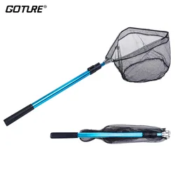 Goture Red Caña telescópica pesca con mosca retráctil plegable aluminio