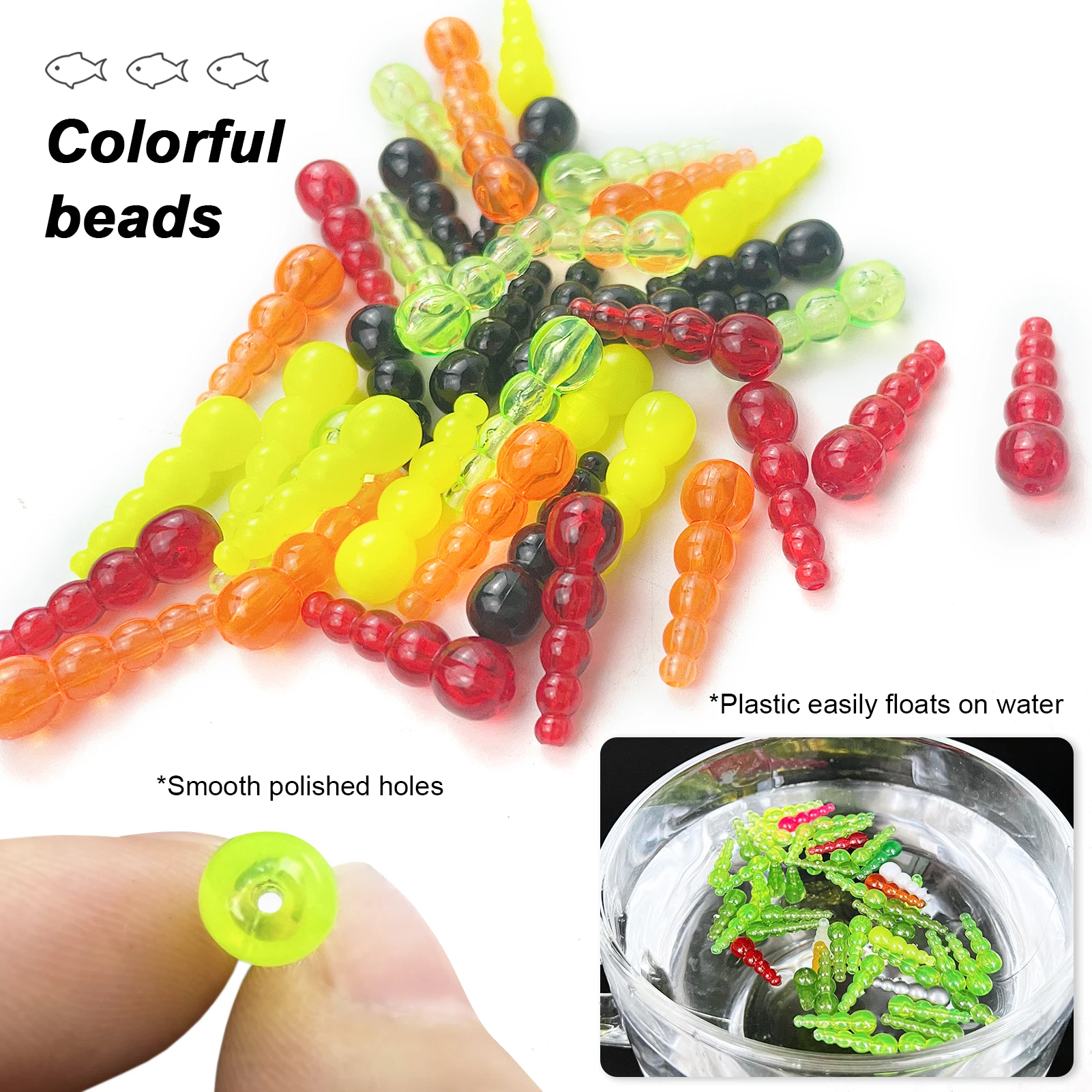 Set de Spinnerbaits Fisher con Rooster Blades y cuentas metálicas - imagen 3