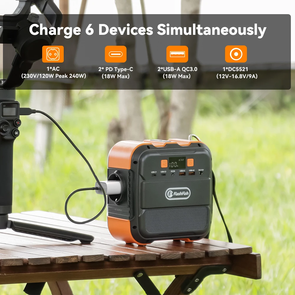 Estación de Energía Portátil Mini A101 60W – Batería litio recargable con Tipo-C - imagen 4