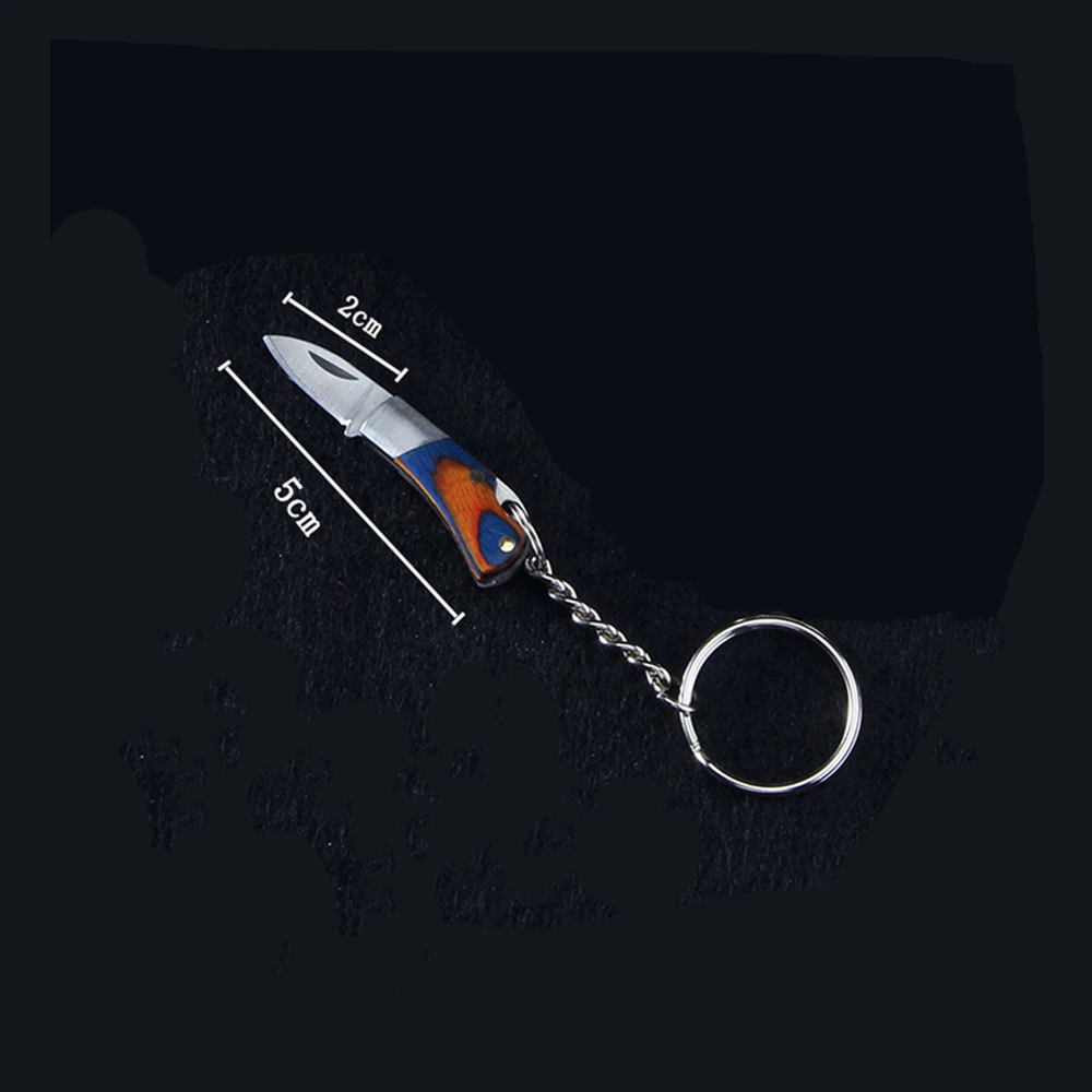 Mini cuchillo de acero inoxidable para Unboxing, cuchillo afilado portátil plegable, hoja pequeña EDC, llavero colgante para acampar al aire libre, multiherramientas - imagen 4