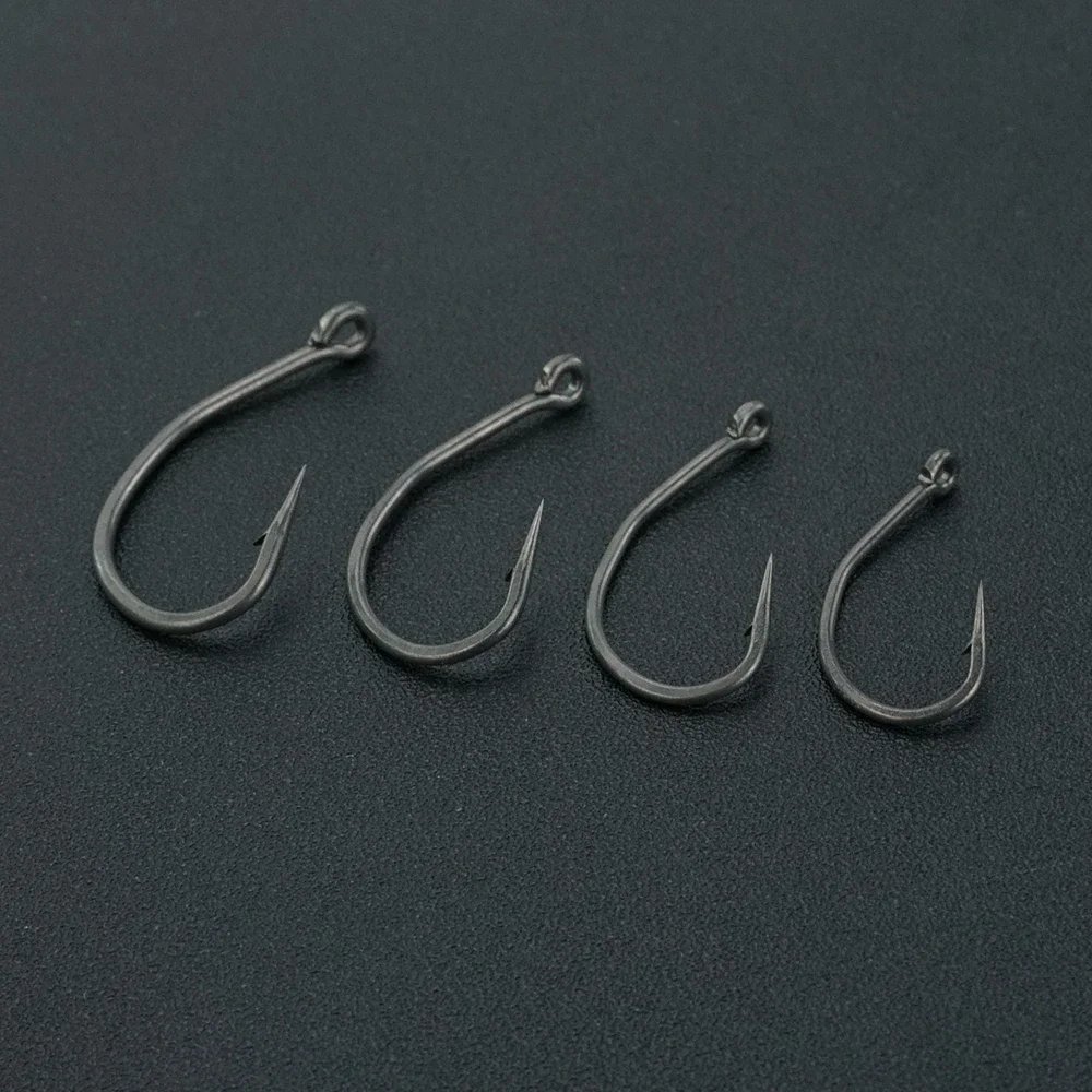 50x anzuelo de pesca con púas recubiertas de PTFE, aparejos terminales 8023 - imagen 4