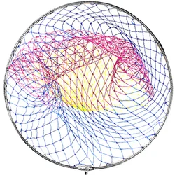 Sacadera plegable con aro de acero inoxidable para pesca