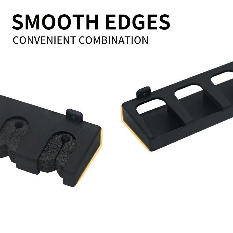 Estante de almacenamiento para caña de pescar, soporte para caña de pescar montado en la pared con 6 agujeros, marco fijo de pantalla Vertical y Horizontal, 1 Uds. - imagen 2