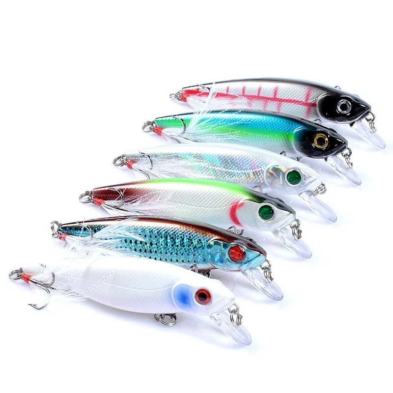 Señuelo de Pesca de pececillos, anzuelos de Pesca de 8,6 cm/9g, aparejos Wobbler, Crankbait, cebo duro Artificial de Japón, Swimbait, 1 unidad - imagen 3