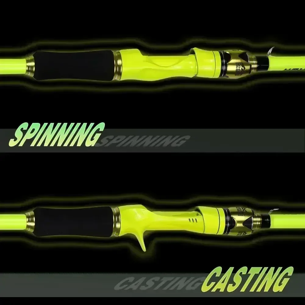 BAKAWA-cañas de pescar de viaje giratorias para Baitcasting, 4 secciones, alimentador ultraligero de potencia, señuelo, alimentador portátil de carpa, 1,8/2,1 M - imagen 5