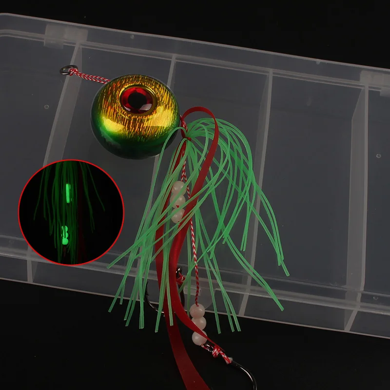 60g 100g 120g 150g 200g Tai Kabura Slider Jig Sinker plomo Jigging señuelos Inchiku Tai gomas pargo rojo cebos de pesca de mar barco - imagen 3