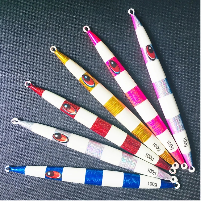 Wonderse 100g 120g 150g 200g 250g 300g 400g pesca de Metal placa de hierro Extra grande fundición larga hundimiento rápido señuelo de curricán al por mayor - imagen 3