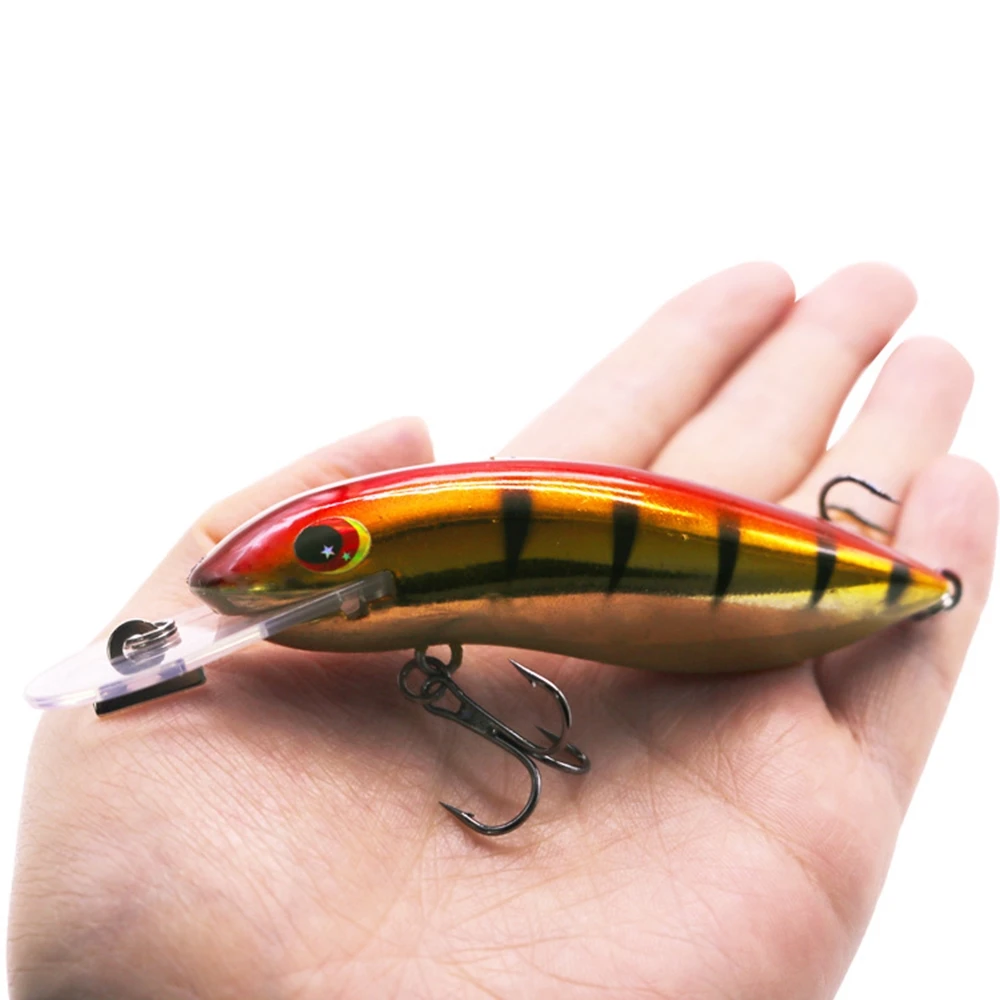Señuelo de pesca flotante Minnow, Wobblers, 10,5 cm, 13,4g, Crankbait, cebos duros artificiales, trucha, Lucio de agua profunda, aparejos de pesca lubina, 1 Uds. - imagen 4
