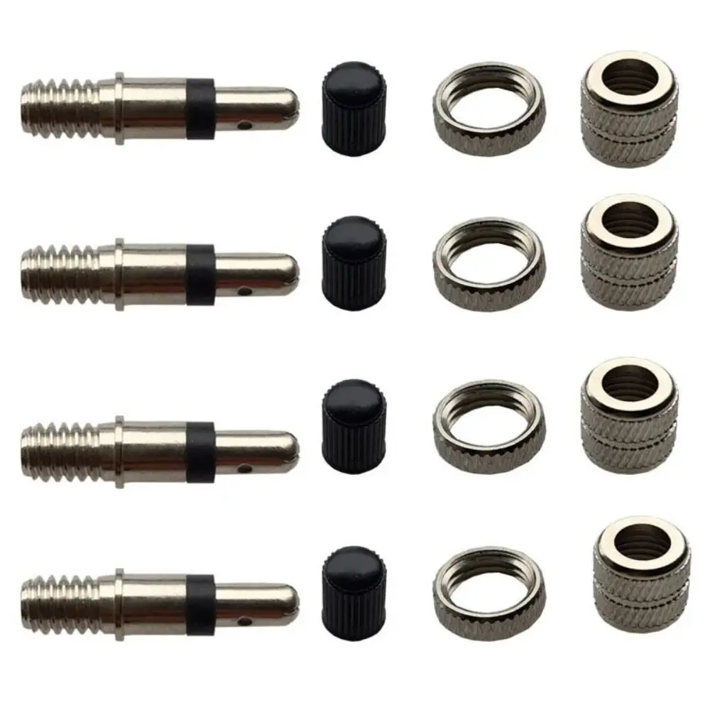 Válvulas de neumáticos de bicicleta tipo Alemania, núcleos de válvulas de neumáticos universales de alta resistencia, fácil instalación, válvulas de neumáticos de bicicletas, 4 Uds. - imagen 2