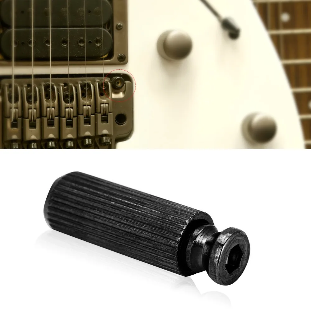  2 piezas de 8 mm de diámetro. Pernos de puente de guitarra Metal Negro/Plata Tachuelas de Floyd Rose Altura ajustable Piezas del sistema trémolo - imagen 3