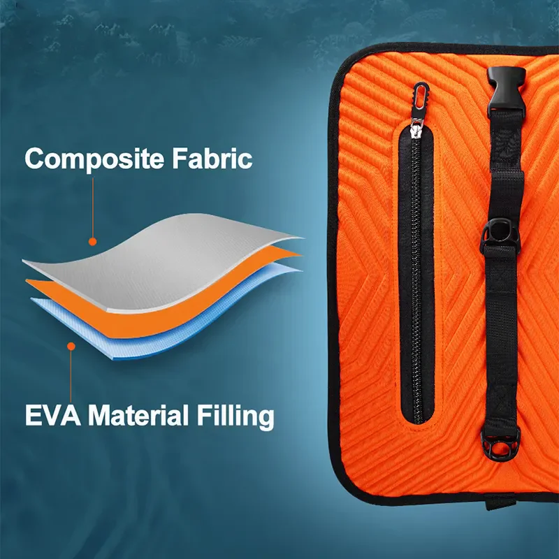 Cesta de pescar flotante plegable, red de pesca, bolsa de pesca de malla plegable portátil, cubo de almacenamiento de pescado, pesca - imagen 4