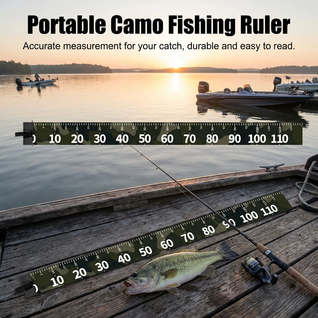 Cinta Métrica Impermeable para Pesca – Regla Flexible con Escala Clara - imagen 2