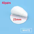 25mm white 40pairs