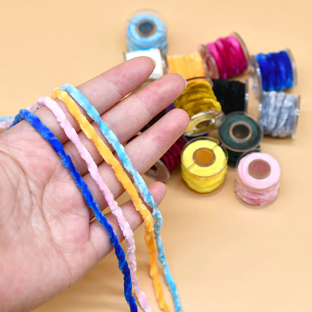 Material de atado de pesca con mosca de cristal, línea de chenilla de oropel, multicolor, 15 carretes - imagen 3
