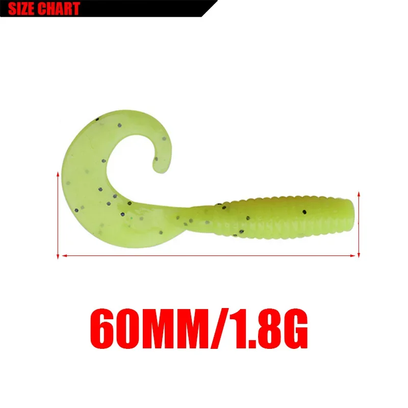 Vinilos cola espiral 6cm 1,8g para lubina y carpa - imagen 5