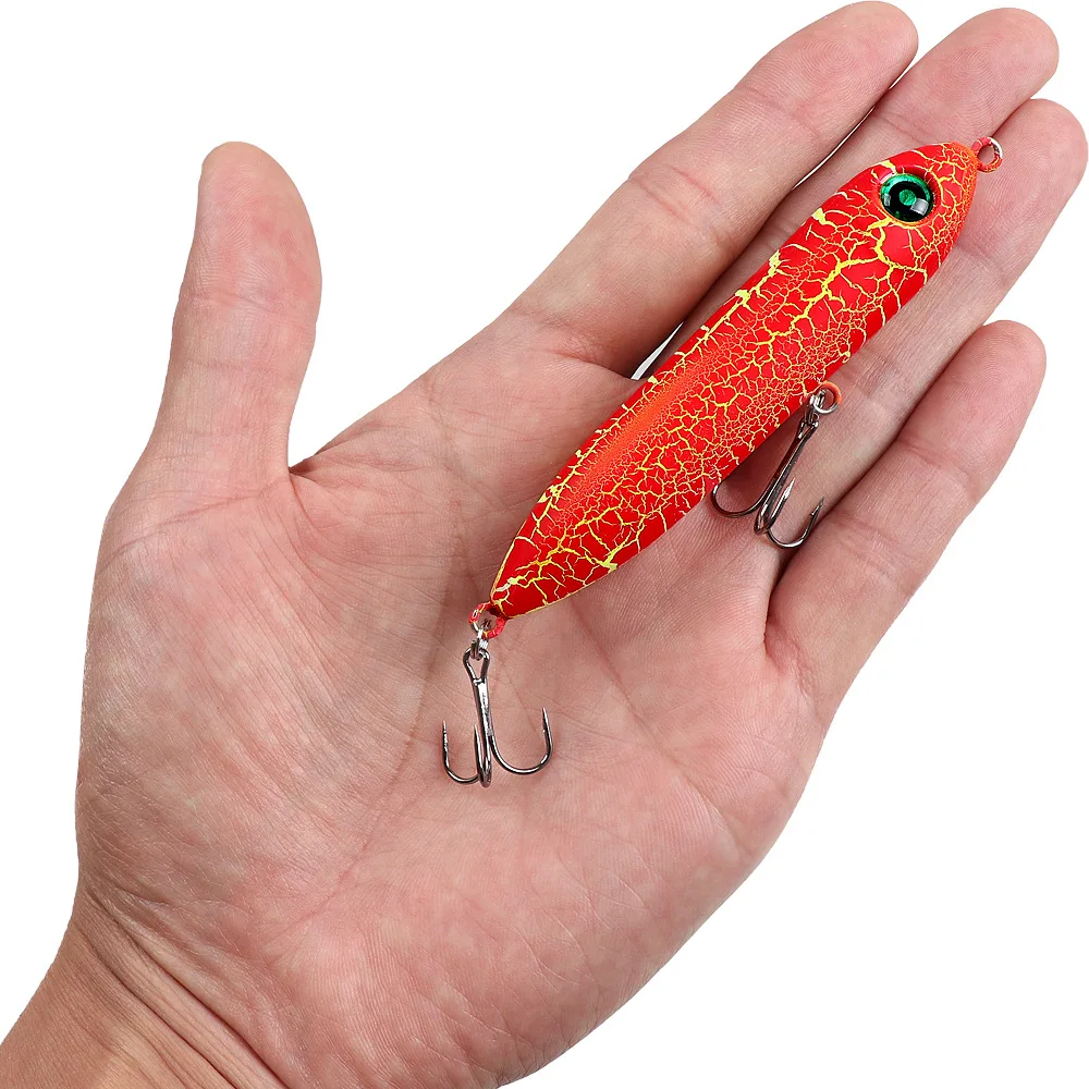 Opwater-señuelo Popper de plástico para pesca, cebo de cabeza de serpiente, 10cm/12g - imagen 5