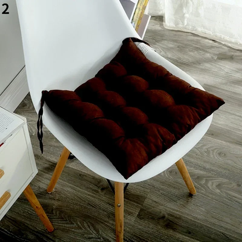 Cojín de Asiento 35x35cm con Ataduras – Silla, Oficina y Cocina - imagen 3