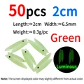 50pcs lumo green 2cm