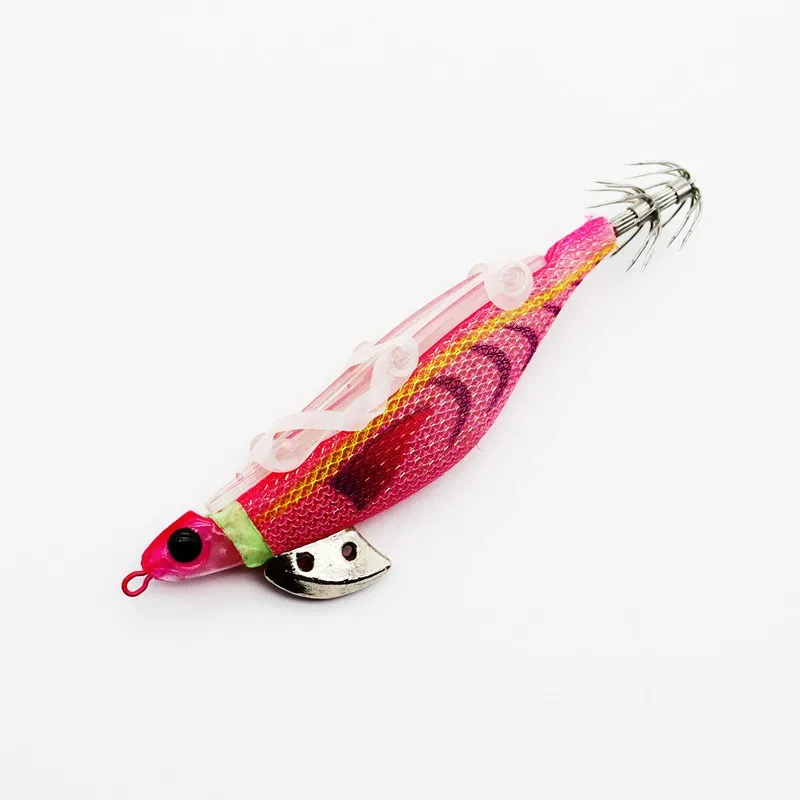 1PC 3.5# Luminous Shrimp Squid Jigs Sea Fishing Lure Pesca Fishing Bait Glow Artificial Cuttlefish Octopus Lure Fishing Lure - imagen 5
