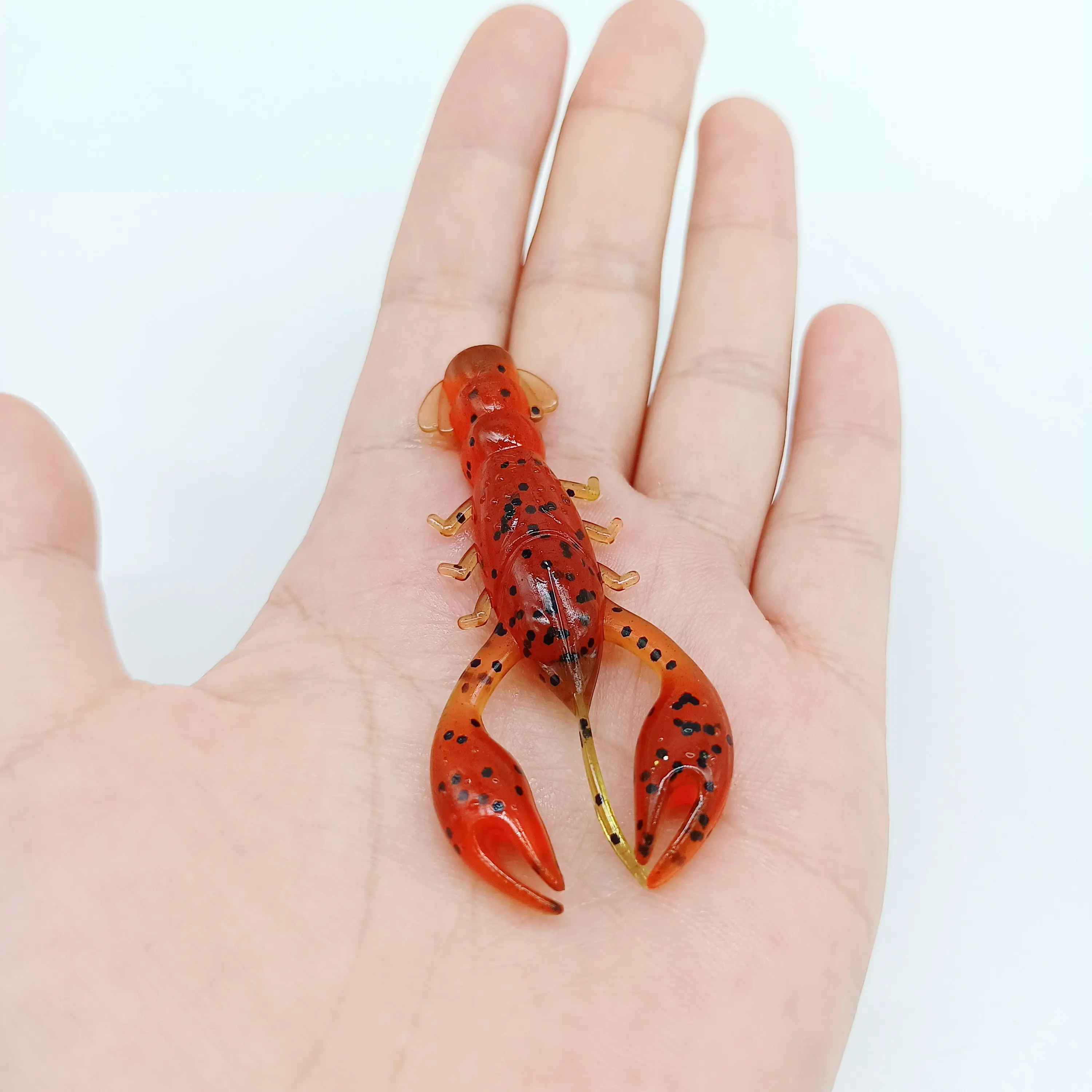 DUODUOYU 5 uds Señuelos de pesca de cangrejo flotantes 65mm/4g plantillas de cebo de silicona suave Wobbler Artificial Swimbait aparejos de pesca de lubina - imagen 5