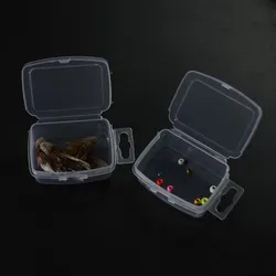 Caja organizadora plástica con compartimentos para atado de moscas