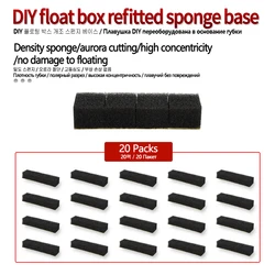 Flotadores de pesca DIY con base esponja – 20 piezas para río y lago