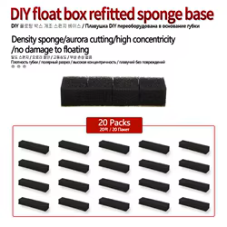 Flotadores de pesca DIY con base esponja – 20 piezas para río y lago