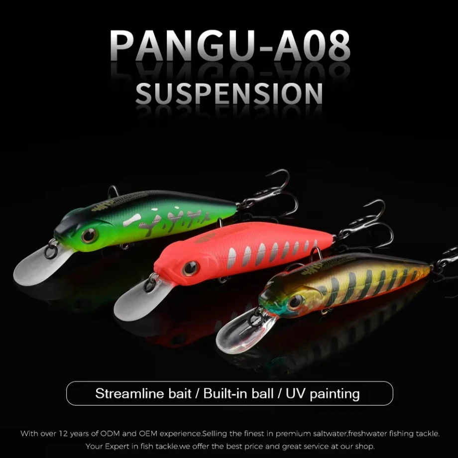 A08 BEARKING-señuelo duro Wobblers Crankbaits, cebo Artificial para Lucio, aparejos de pesca, lubina, trucha, 7,8 cm, 11g - imagen 4