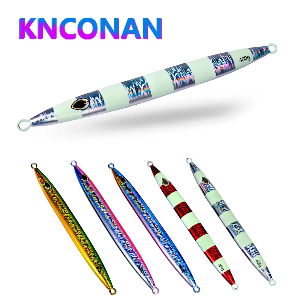 Señuelo de pesca con plantilla de Metal de velocidad rápida, 200g, 300g, 400g, hundimiento rápido, jigging Off Shore, cuchara de Jigging Vertical súper dura, aparejos de pesca - imagen 2