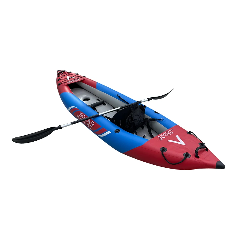 Kayak inflable de doble cepillado Solarmarine, canoa de competición, kayaks de Rafting plegables, tabla de remo recreativa, bote de pesca - imagen 3