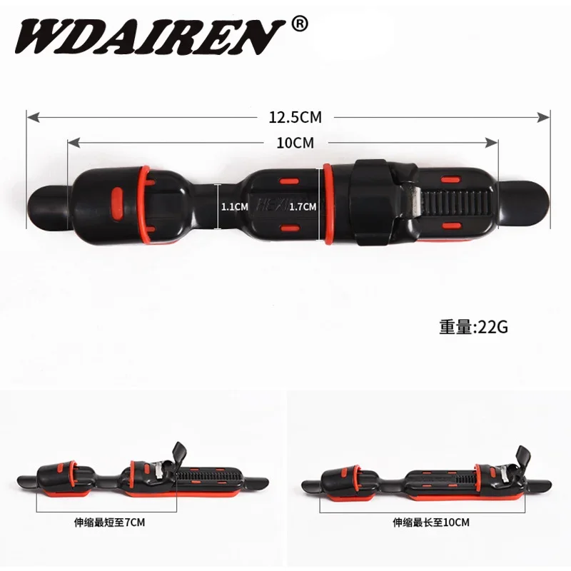 1 unidad de asiento de rueda de pesca, cañas de cubierta, Clip para caña, carrete de Clip para pescado, cubierta ajustada, asiento de acero inoxidable, accesorios para aparejos de pesca, WD-543 - imagen 2