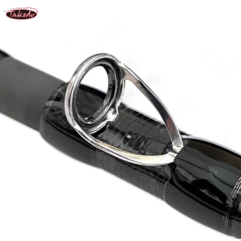 TAKEDOTN92 PT65CXH-6 caña de pescar giratoria de viaje de alta calidad, señuelo de lubina de fibra de carbono, cañas de fundición para Surf, caña ajustable de 6 secciones - imagen 3