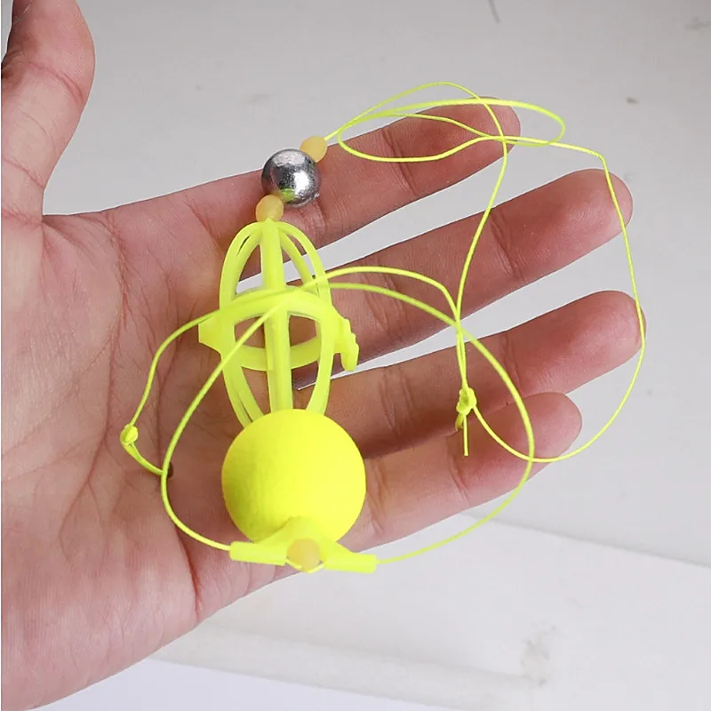 Grupo de líneas de carpa europea, jaula de cebo de resorte, juego de línea de PE, gancho de cuerda de púas recubierto de goma, juego de pesca con múltiples ganchos, 2 uds. - imagen 4