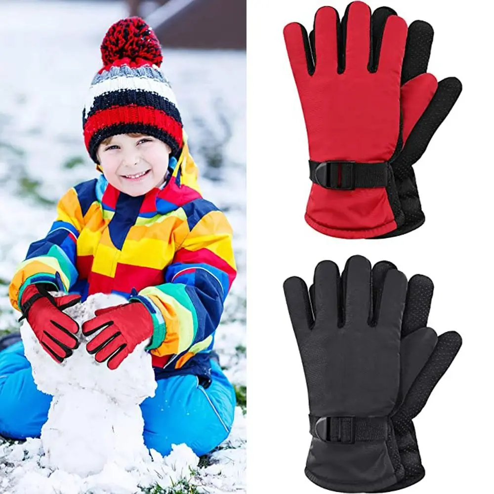 Invierno debe guantes de esquí a prueba de viento antideslizantes gruesos guantes cálidos para niños guantes cálidos impermeables para niños - imagen 4