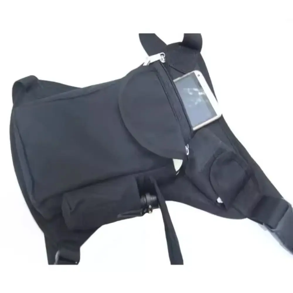 Bolsa de pierna para exteriores de gran capacidad, tela Oxford, impermeable, riñonera para senderismo, multiusos, ajustable, para montar al aire libre