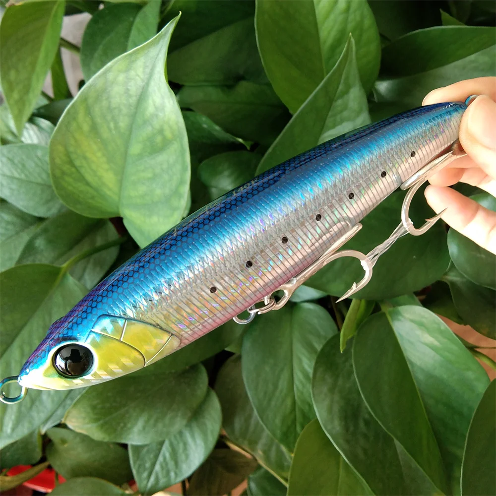 TSURINOYA-señuelo de lápiz para pesca en barco, cebo de 140mm y 46g, para agua salada, flotante, para áreas profundas, 3 unidades - imagen 4