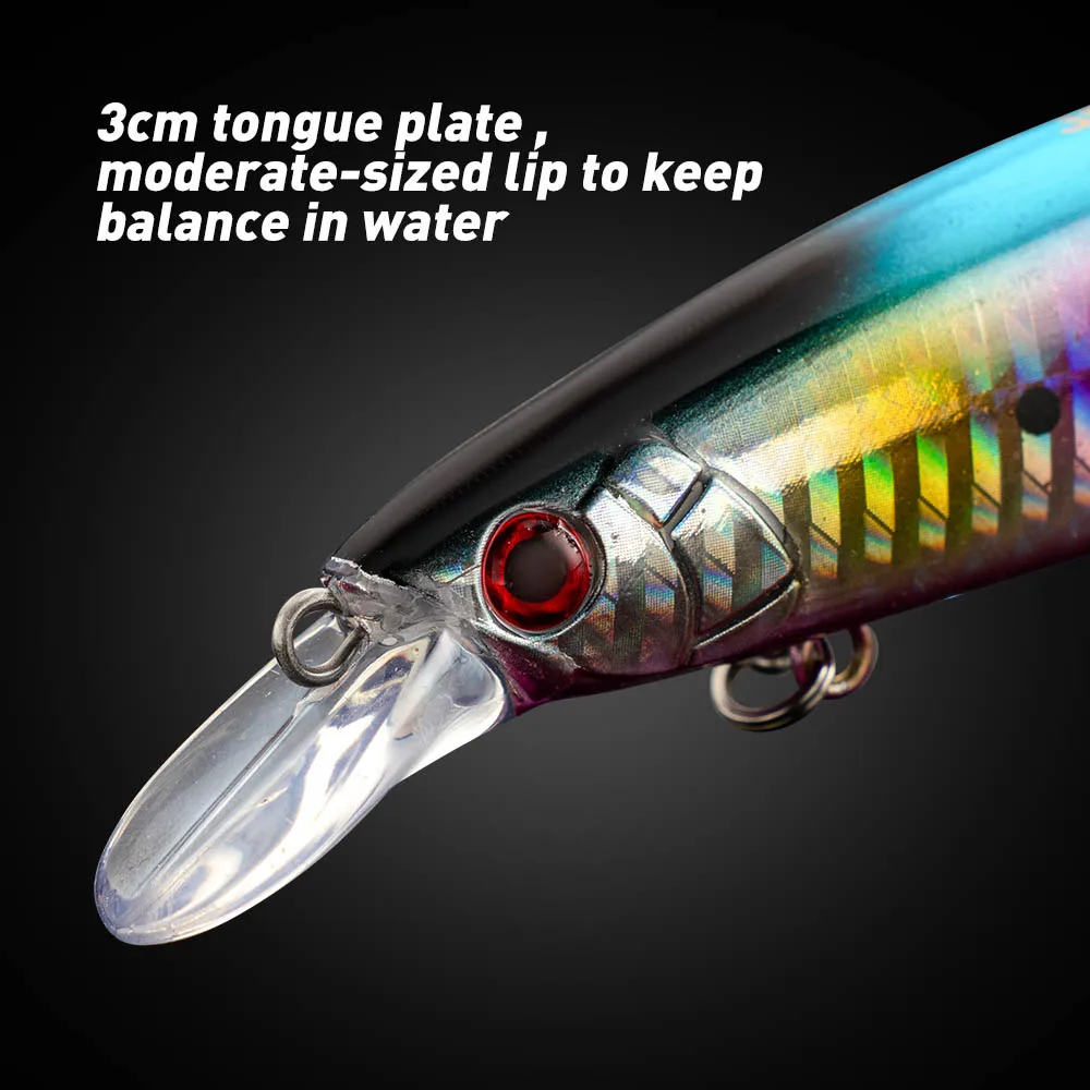 Señuelo de pesca Jerkbait flotante, Wobbler de fundición larga, agua salada, agua dulce, lubina, perca, carpa, Lucio, 130mm, 23g - imagen 5