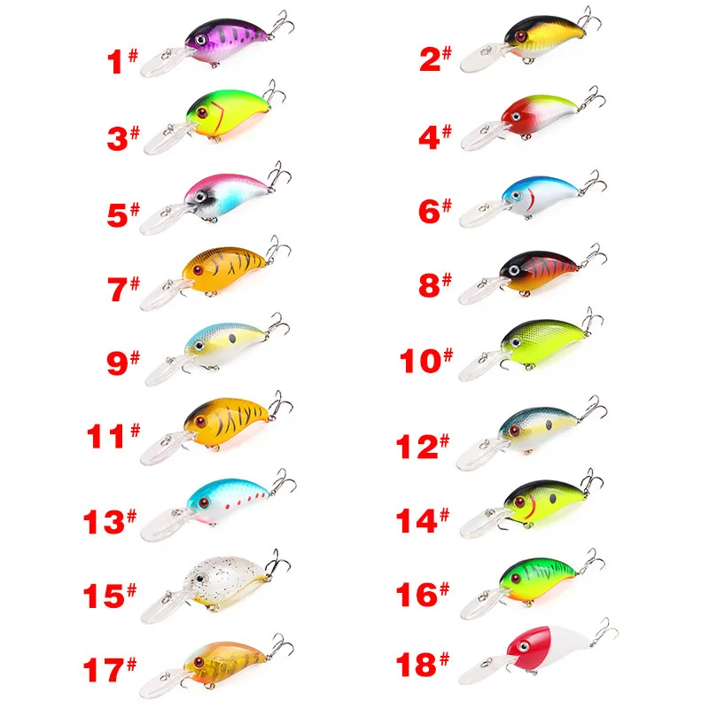 Señuelos de pesca Crankbait Wobbler con anzuelo 13,6g 10cm buzo de aguas profundas flotante apretado cebo Artificial de carpa de alta reflexión - imagen 5