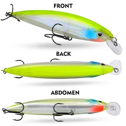 Señuelo flotante biomimético Hard Bait 40g para pesca en mar