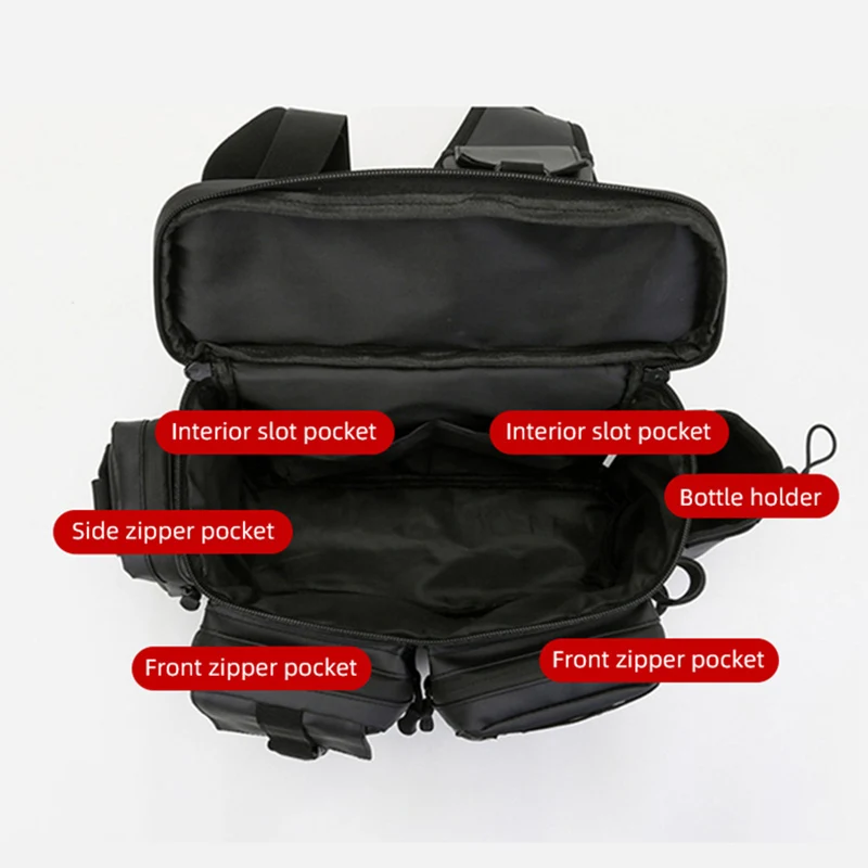 Bolsa para caña de pescar, mochila militar para escalada al aire libre, senderismo, Camping, accesorio Molle del ejército táctico para hombre - imagen 3