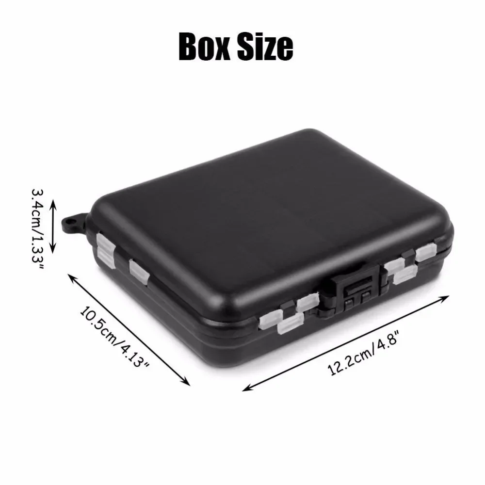 128 unids/caja Kit de accesorios de pesca que incluye anzuelos diferentes giratorios de pesca broches juego de pesca con caja de aparejos - imagen 5