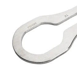 Llave de soporte inferior de acero inoxidable duradera, herramienta de extracción BB multifunción de 252mm, herramienta de soporte inferior de bicicleta plateada, reparación de bicicletas