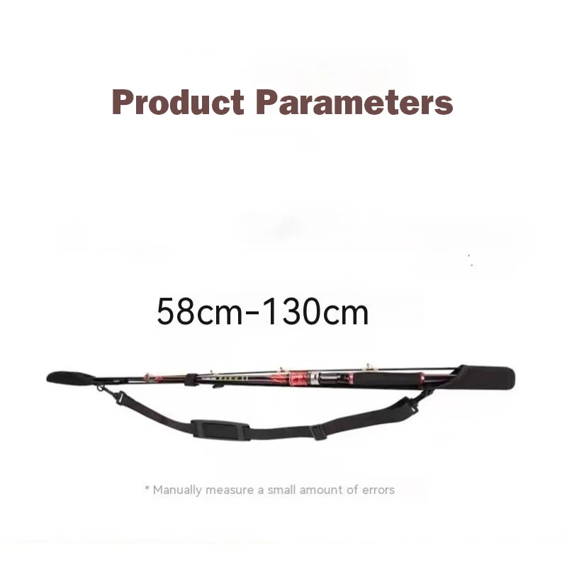 OUTKIT-bolsa de almacenamiento para caña de pescar, cinturón de hombro ajustable para caña de pescar, cinturón Protector de caña de pescar portátil, carrete, accesorios de pesca - imagen 3